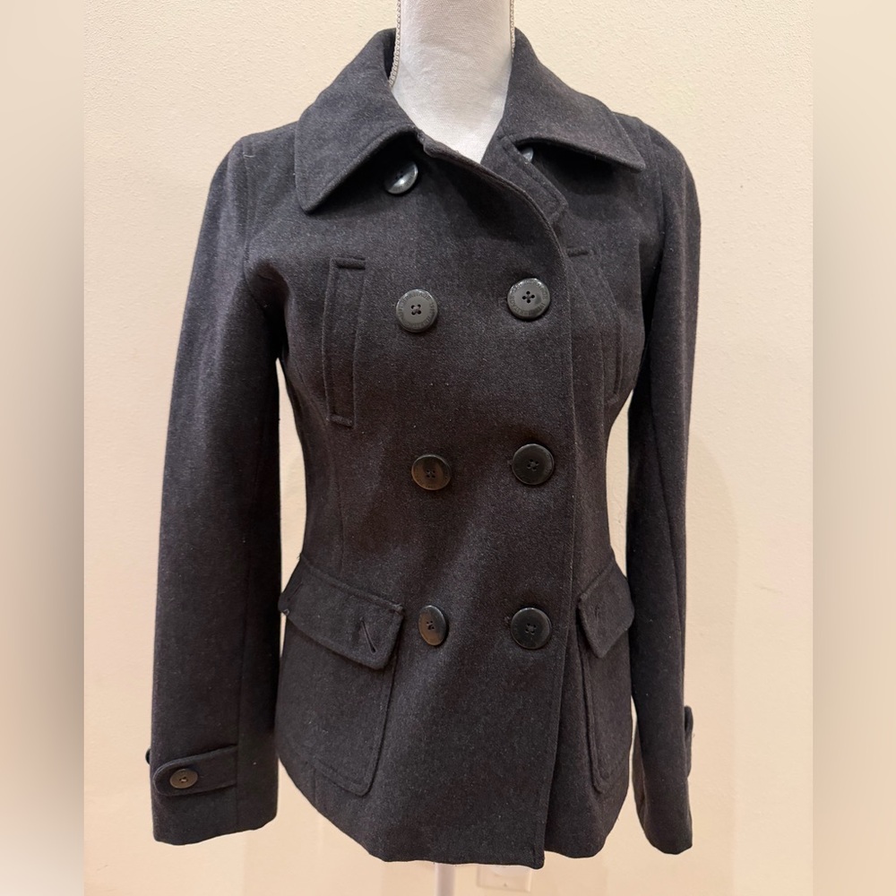 Women's Double-Breasted Gray Jacket